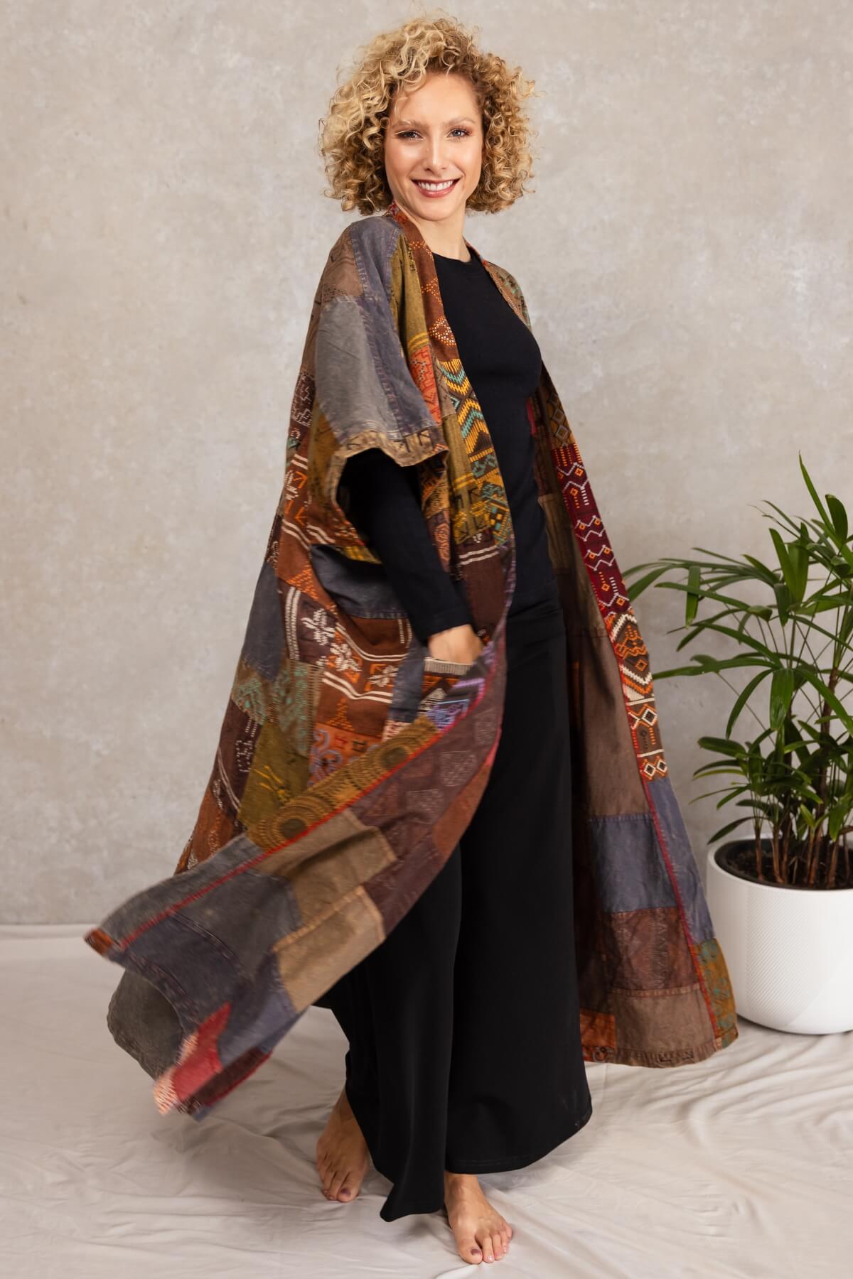 Surya Cotton Patch Asher Duster Jacket -wear it with anything