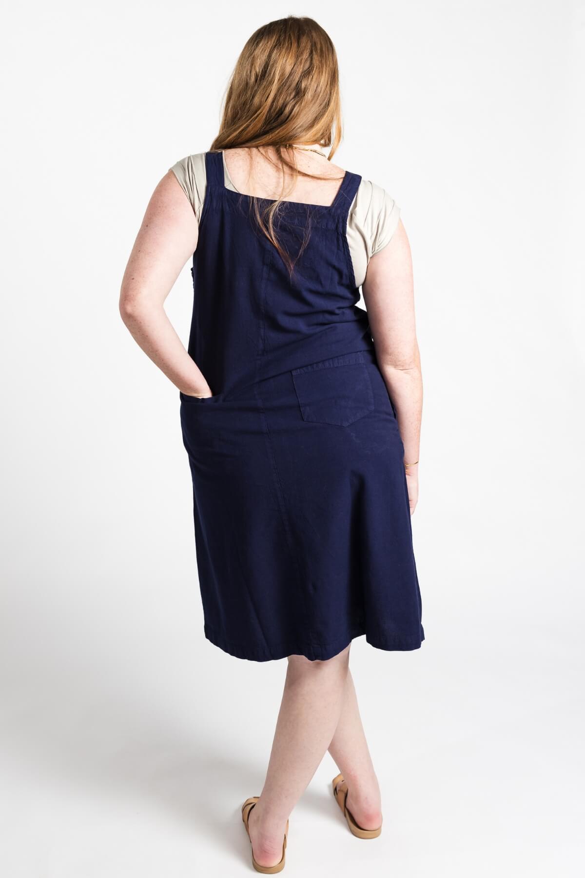 Surya Cotton 'Ayla' Pinafore - rear pockets