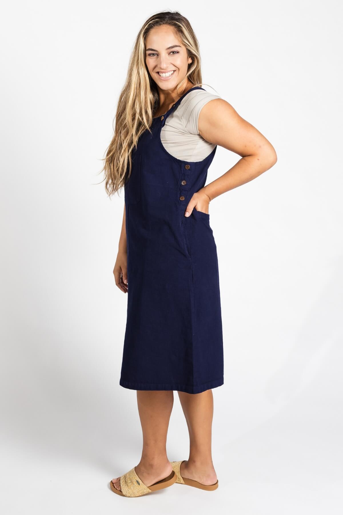 Surya Cotton 'Ayla' Pinafore - left side view