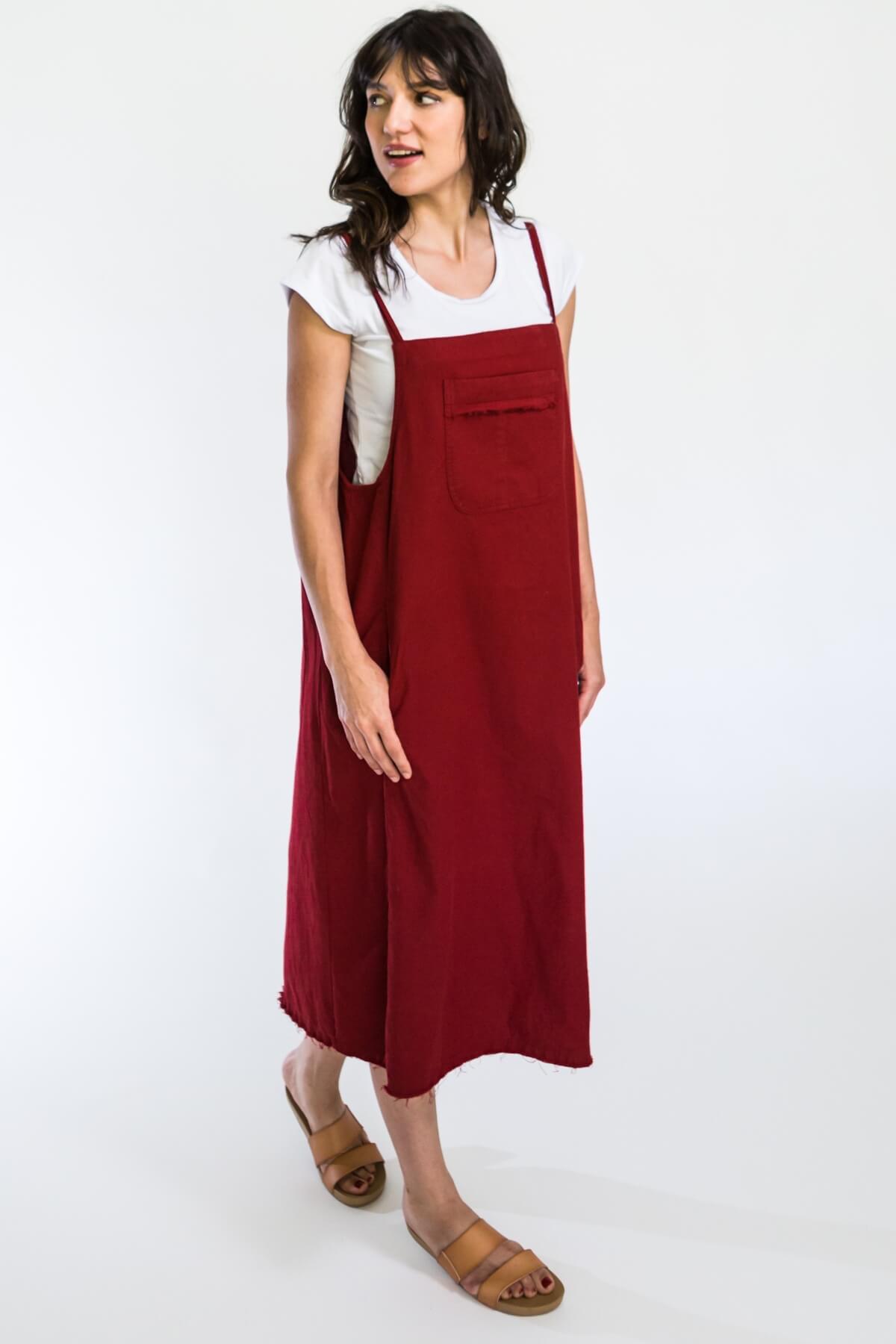 Surya Ethical Cotton Pinafore - right side view