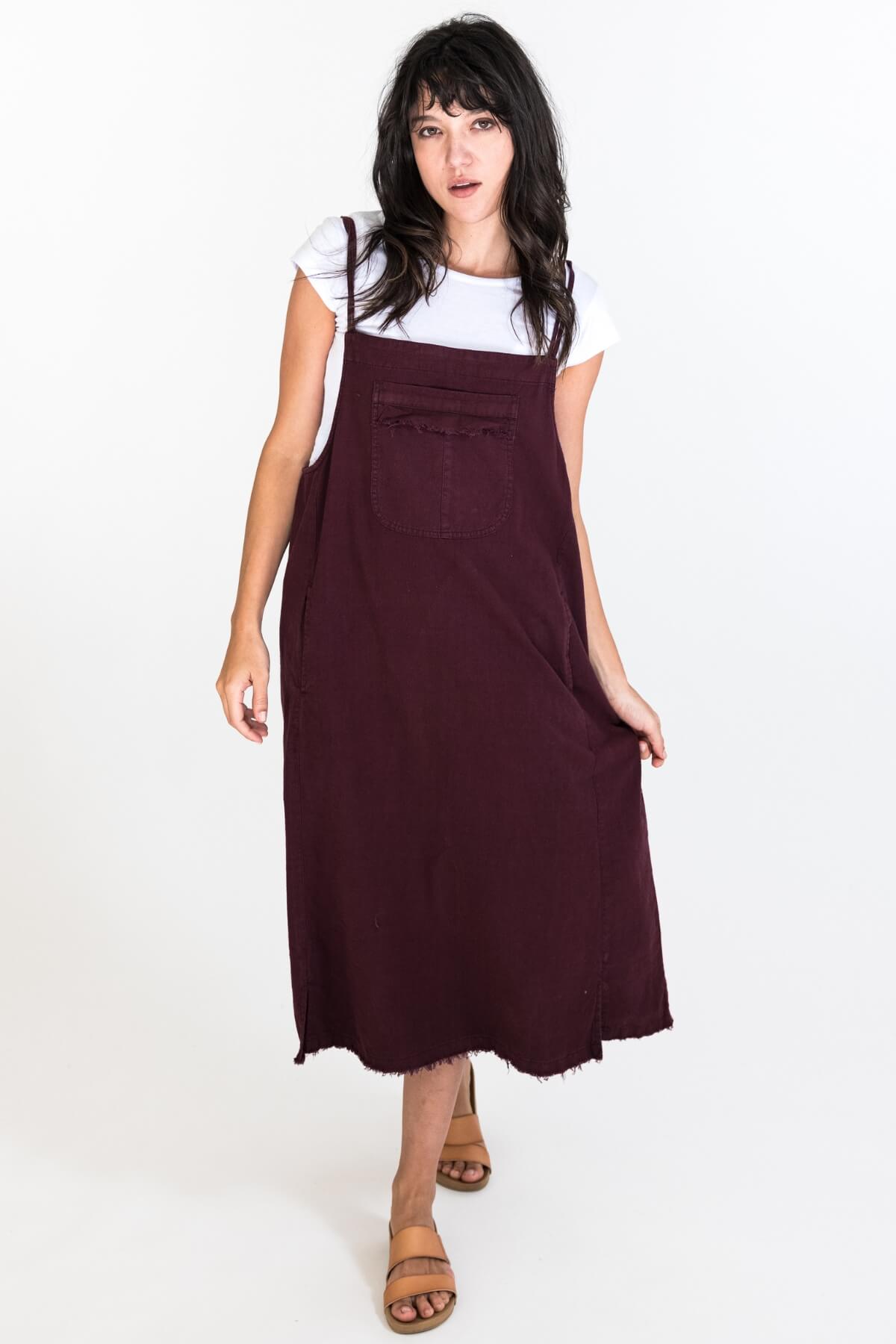 Surya Cotton 'Sirena' Pinafore - mid length slip-on dress