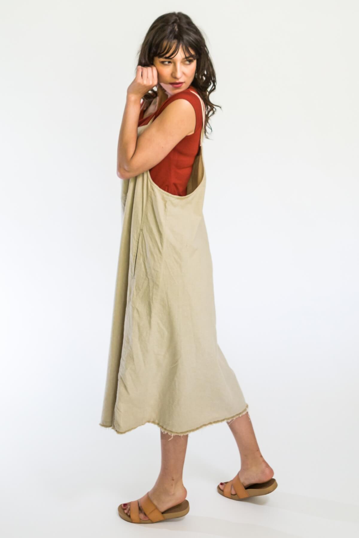 Surya Cotton Sirena Pinafore - featuring pockets