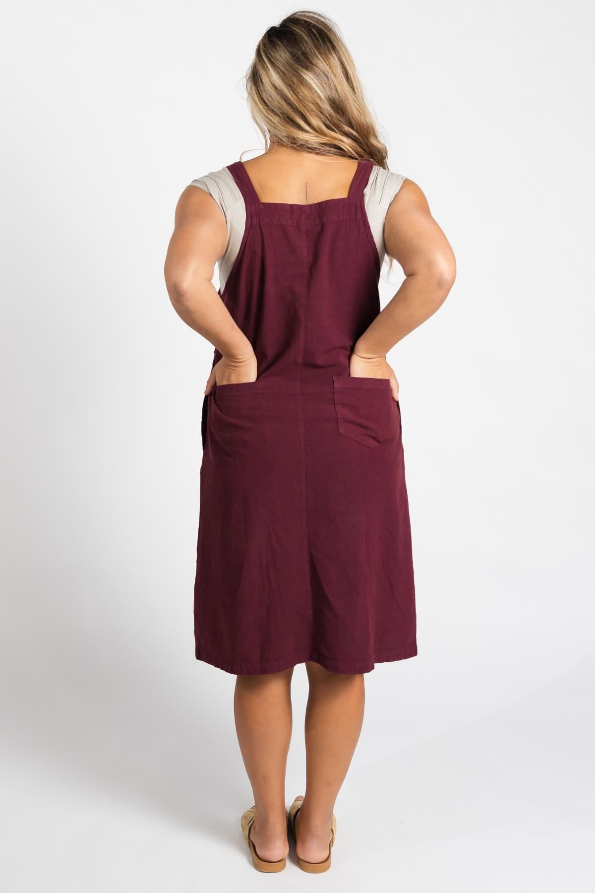 Surya Cotton 'Ayla' Pinafore - rear view