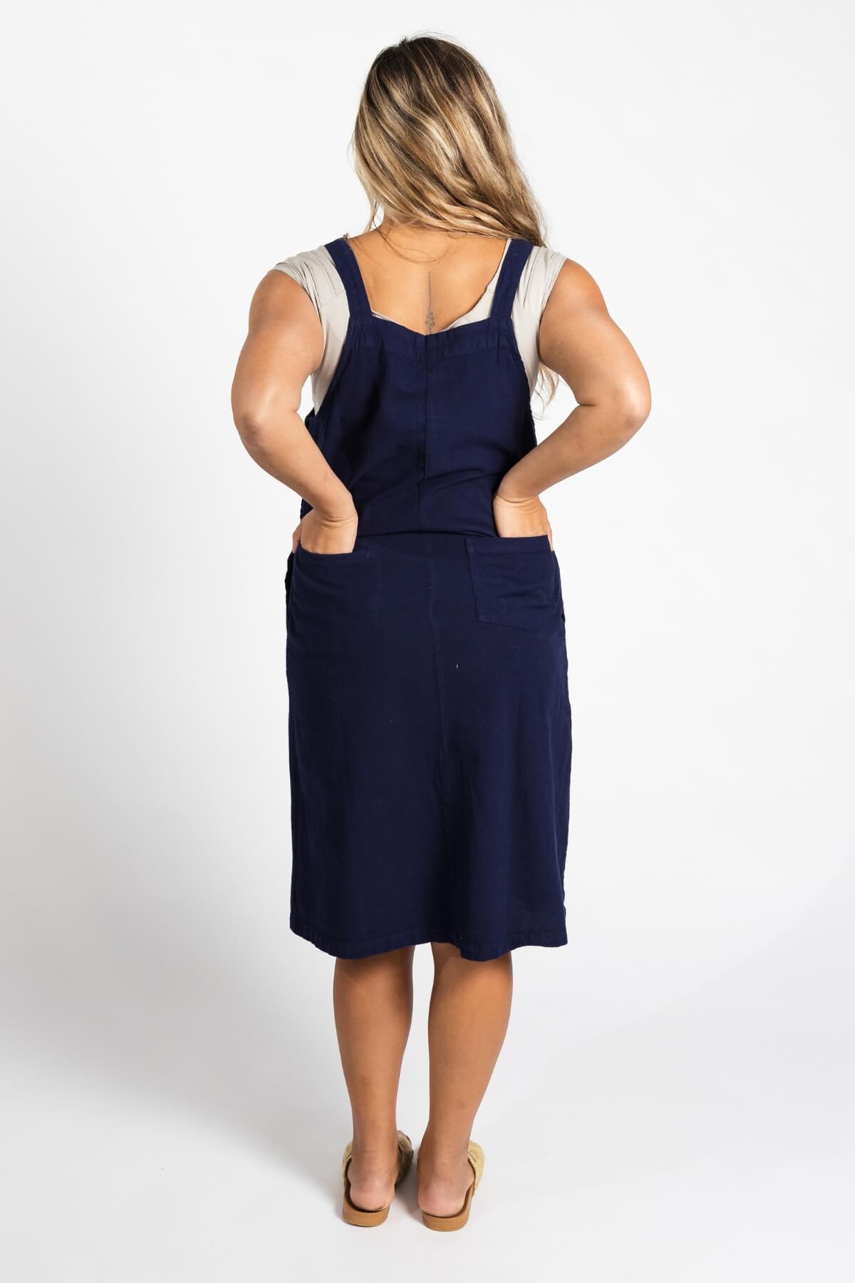 Surya Cotton 'Ayla' Pinafore - rear view