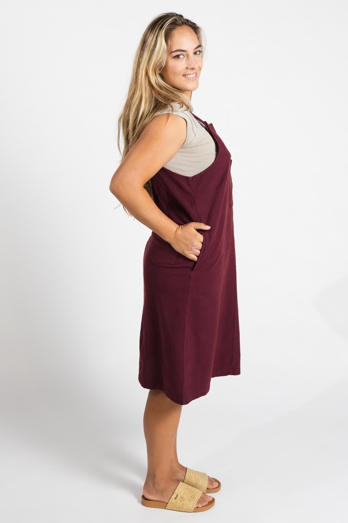 Surya Cotton 'Ayla' Pinafore -right side view