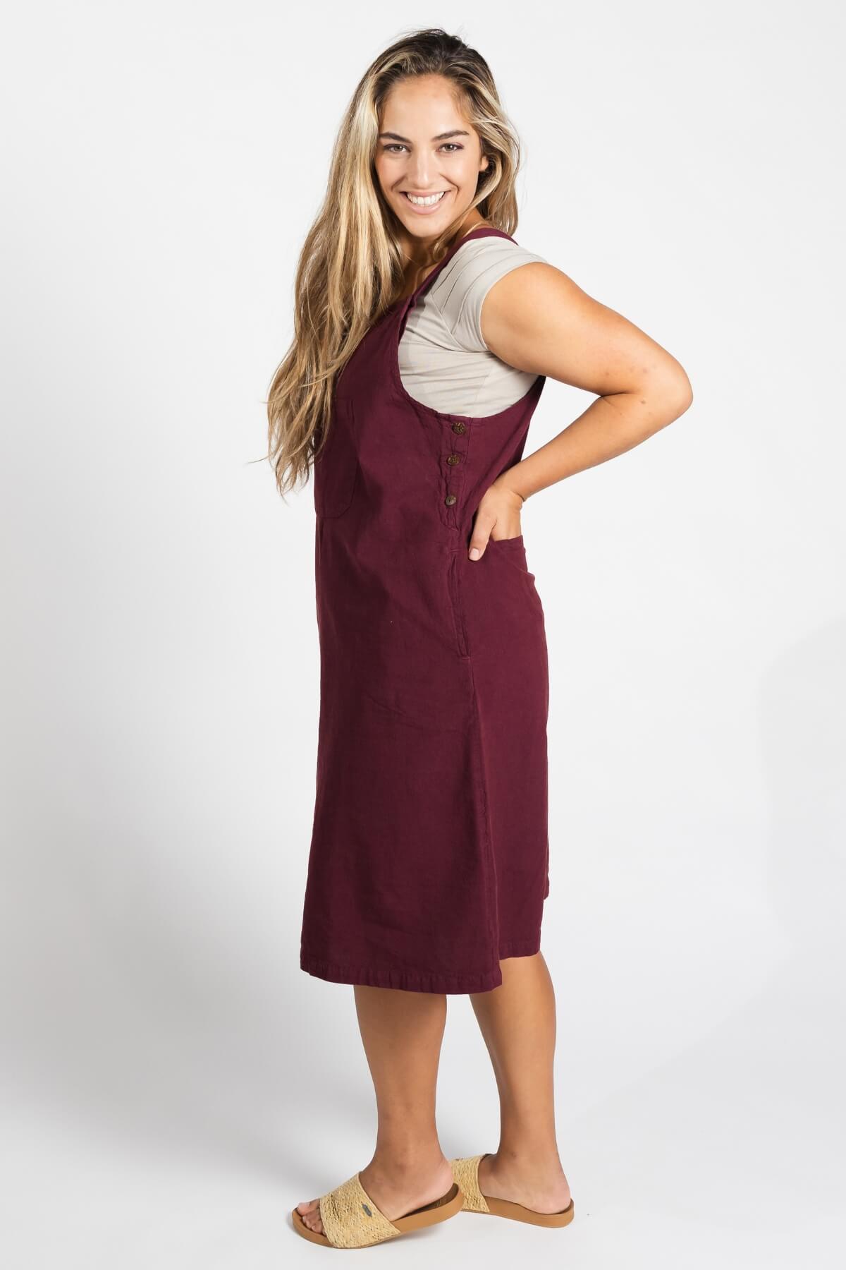 Surya Cotton 'Ayla' Pinafore - left side view