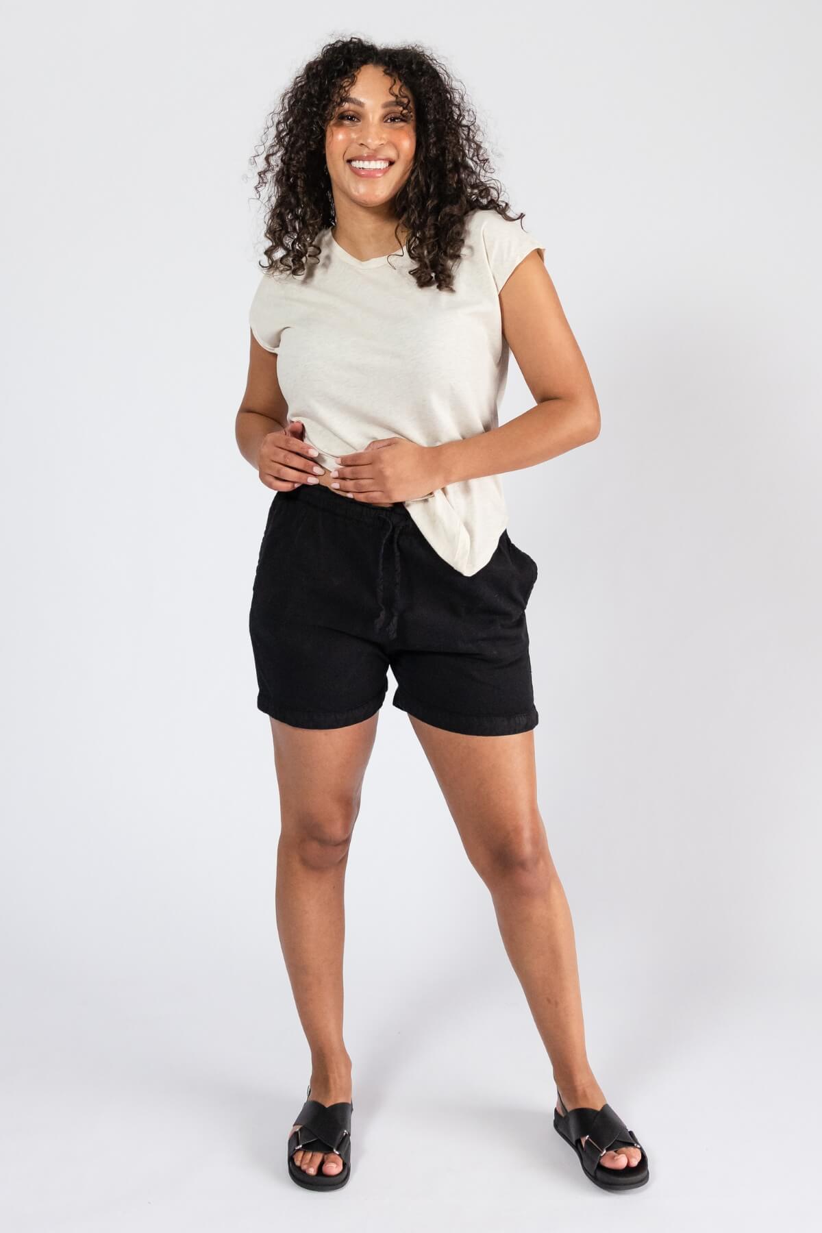 Surya Cotton 'Sierra' Shorts for Women - comfortable stretchy waistband