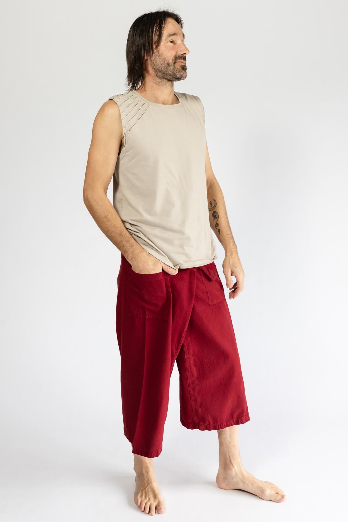 Surya Cotton Fisherman Pants for Men - right side view