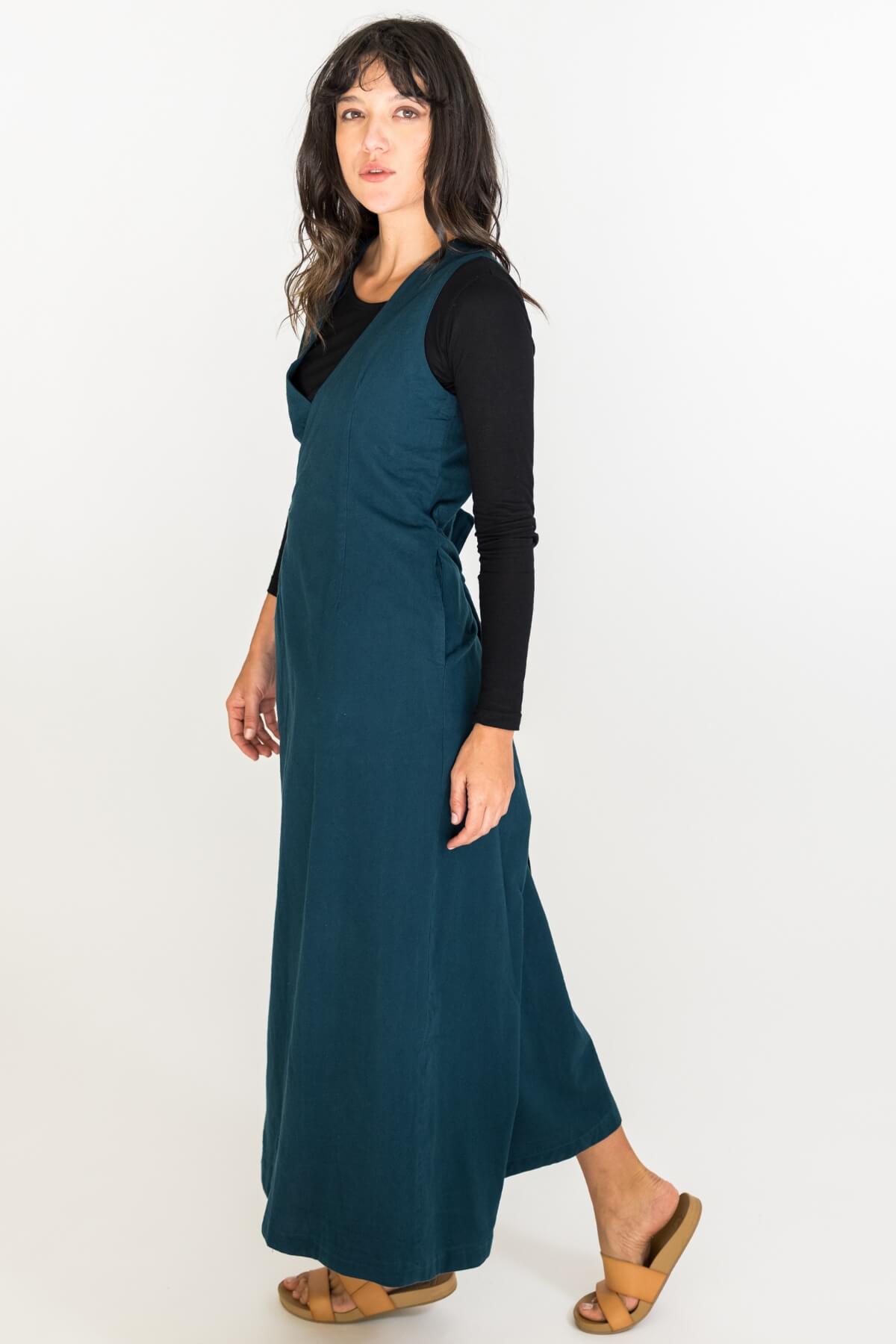 Surya Tibetan Wrap Dress - left side view