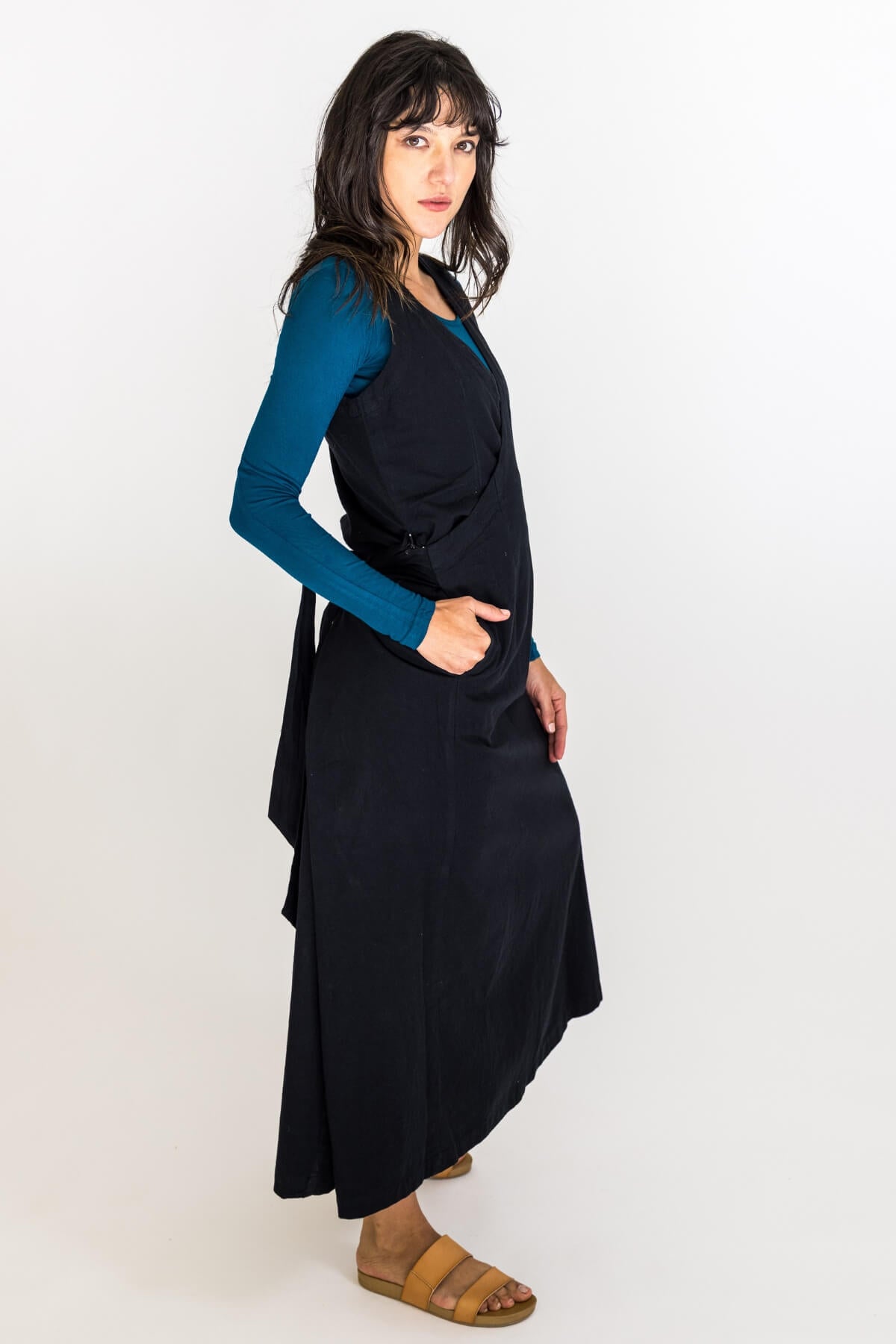 Surya Tibetan Wrap Dress - right side view