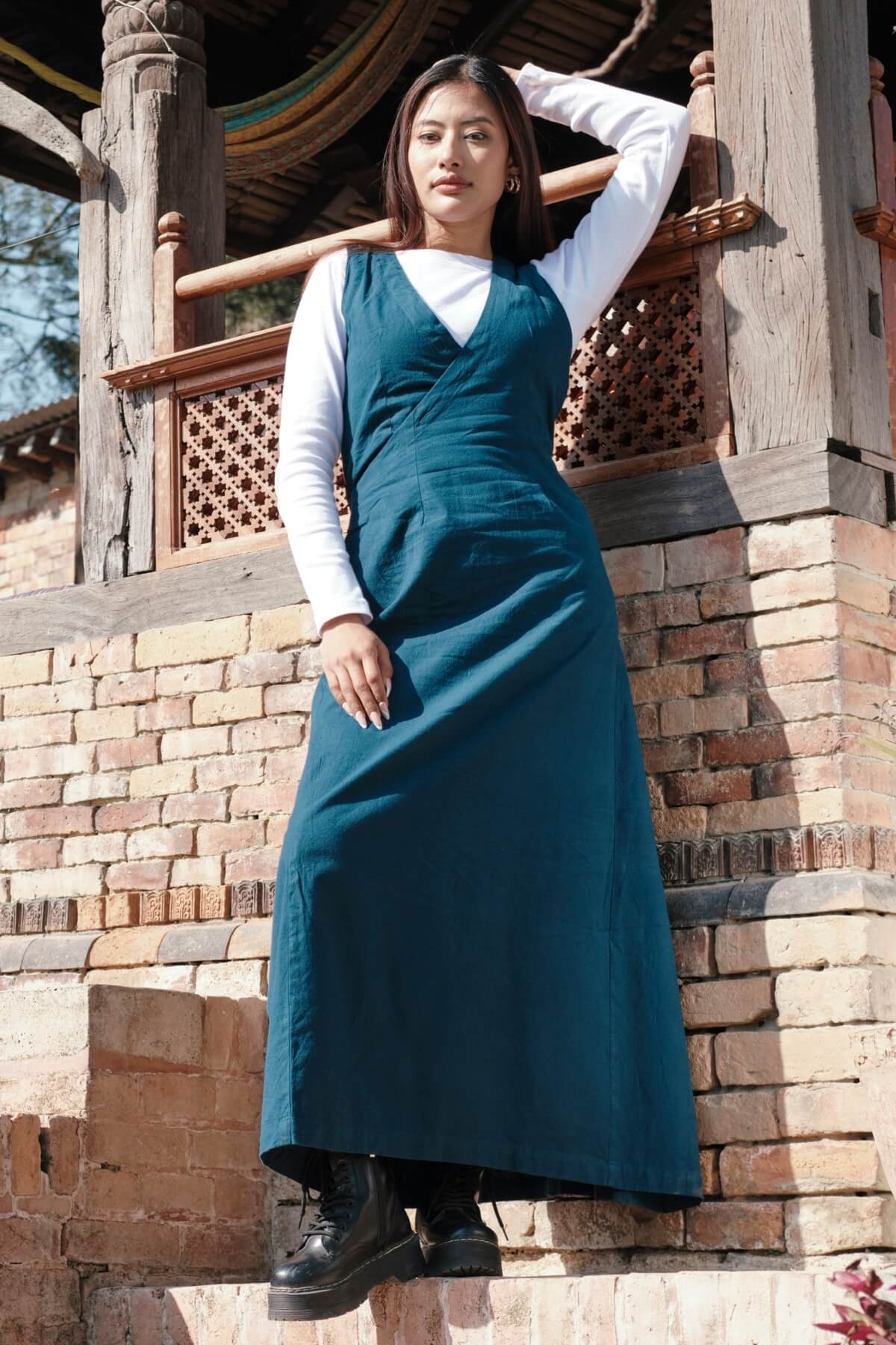 Surya Tibetan Wrap Dress - ethically made in Nepal