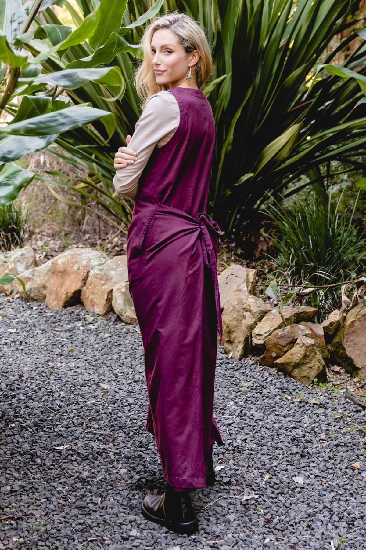 Surya Tibetan Wrap Dress - rear view