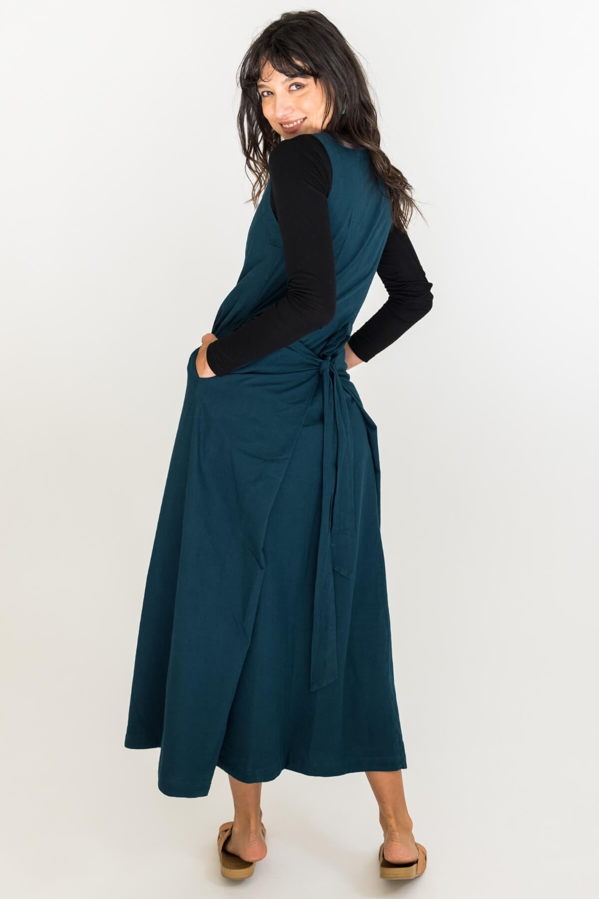 Surya Tibetan Wrap Dress - rear view