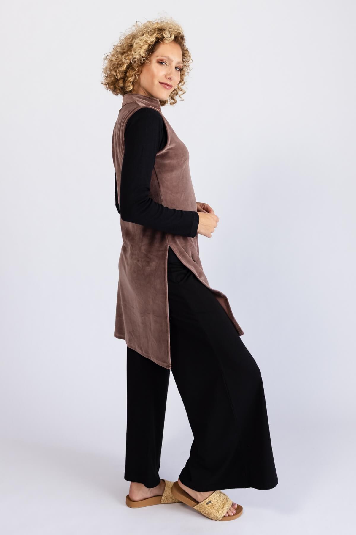 Surya Organic Cotton Velvet Pinafore - right side view