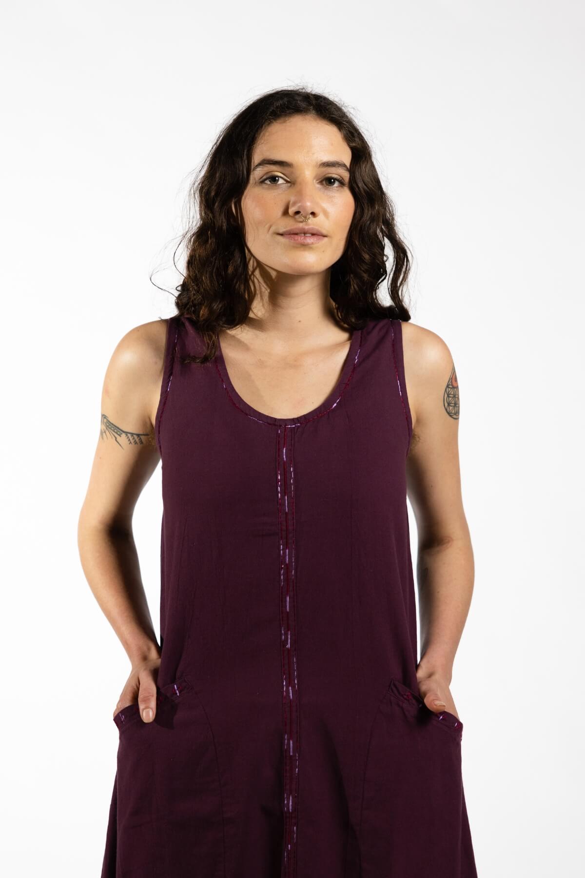 Surya Embroidered Cotton 'Calliope' Dress - embroidery detail