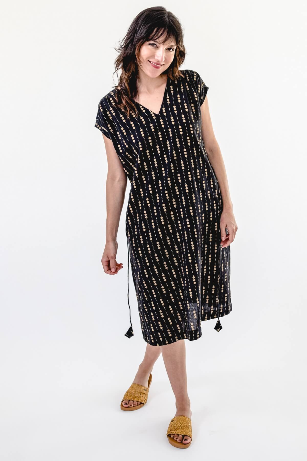 Surya Ethical Cotton Everyday Dress - with side ties