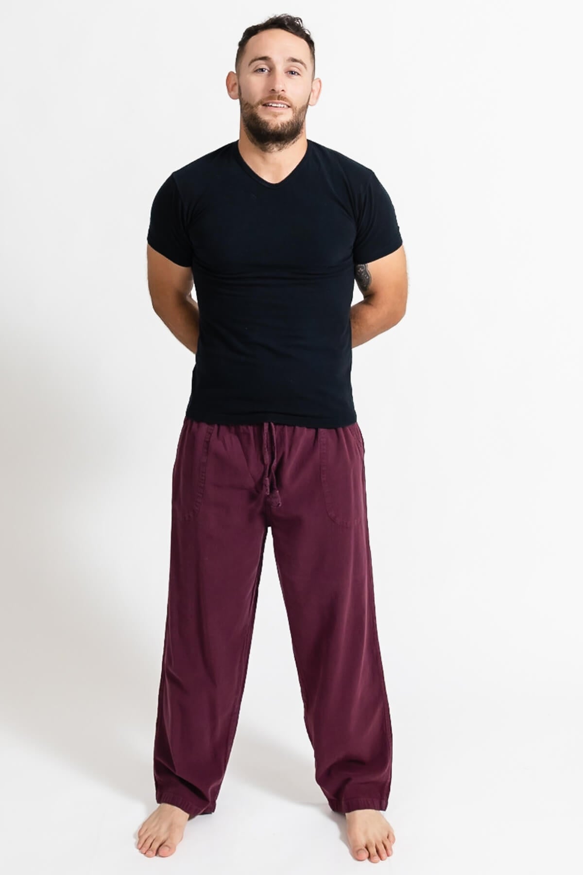 Surya Cotton Everyday Pants for Men - elastic waistband
