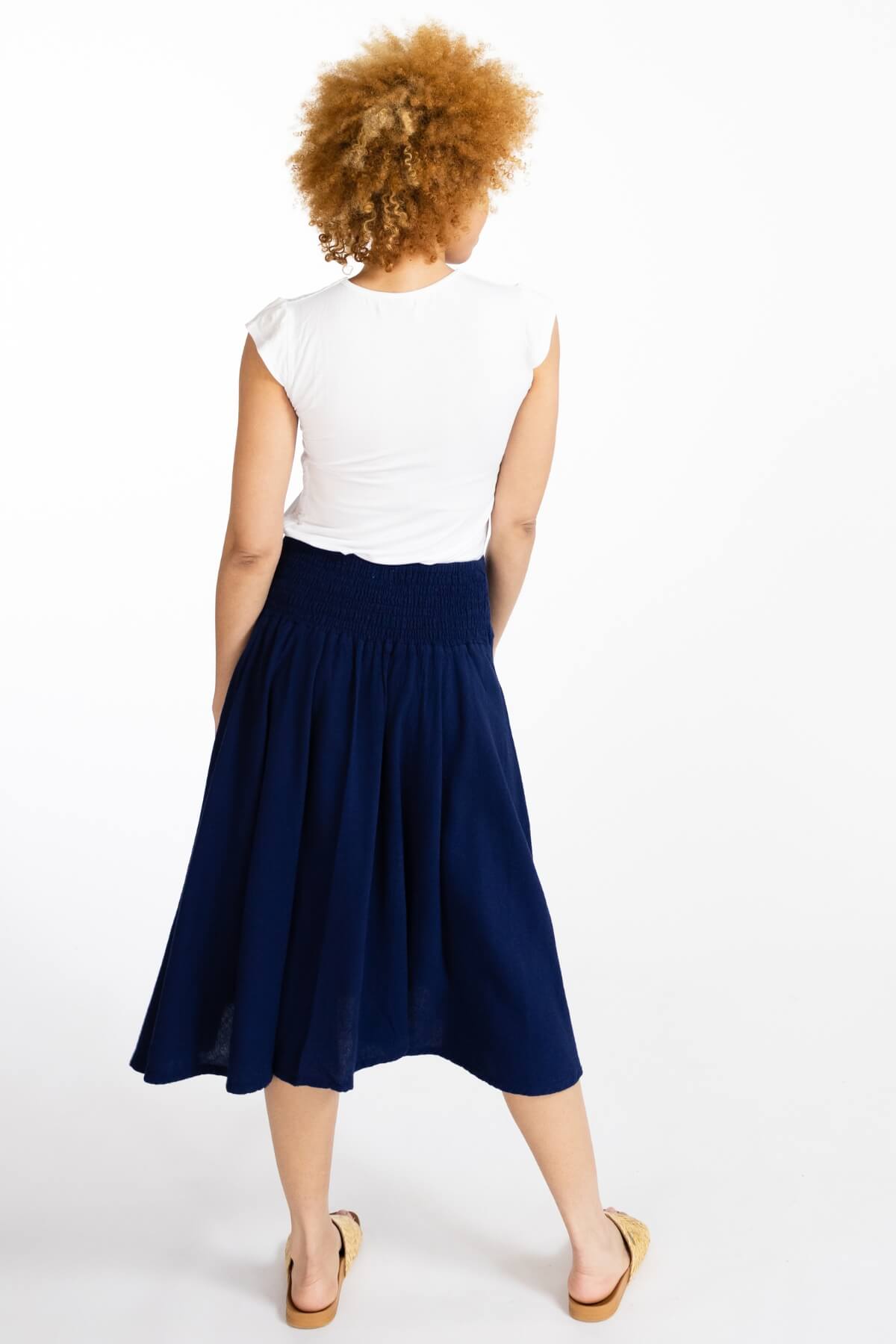 Surya Ethical Skirt made in Nepal - rear view detail