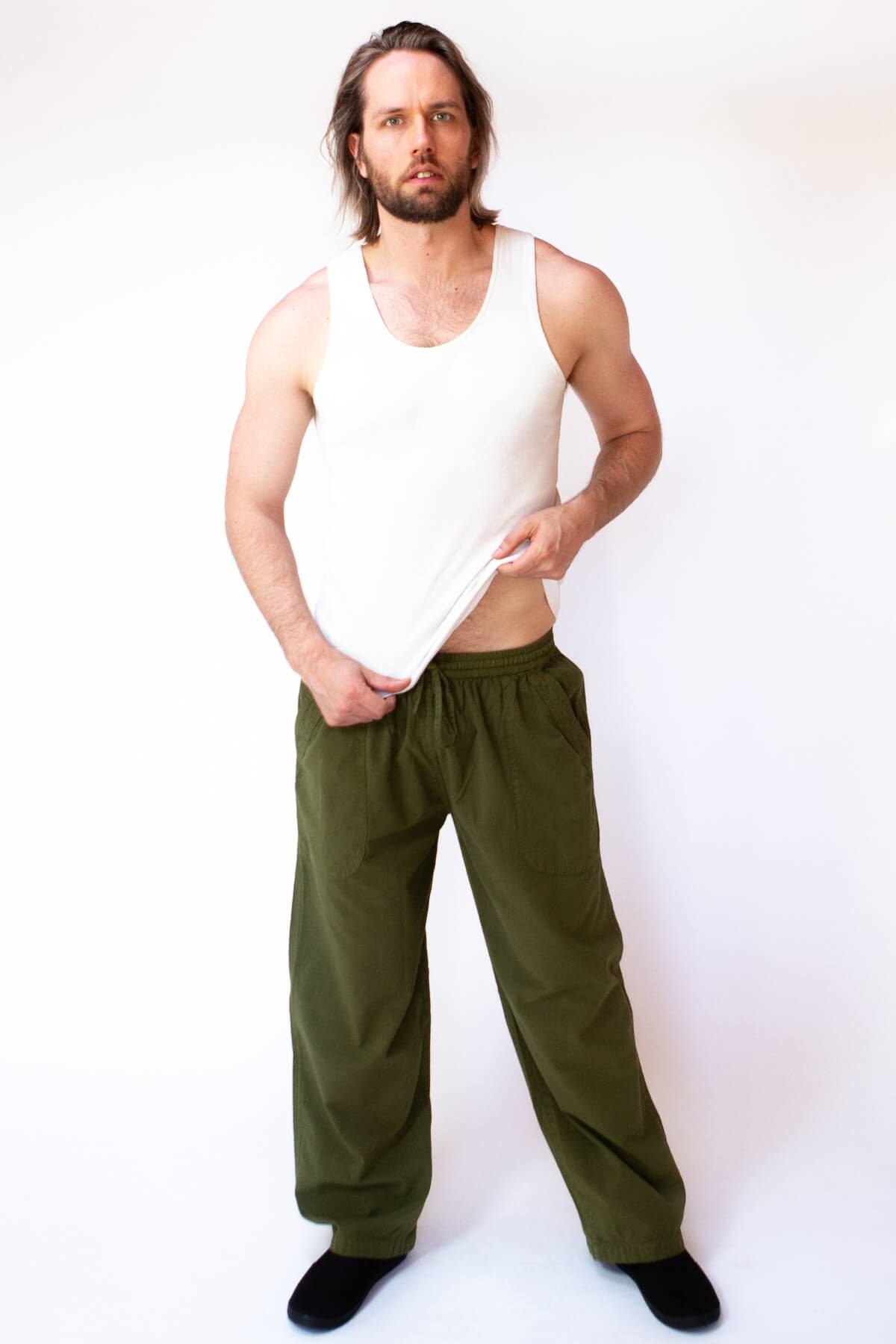 Surya Cotton Everyday Pants for Men - comfortable stretch waistband