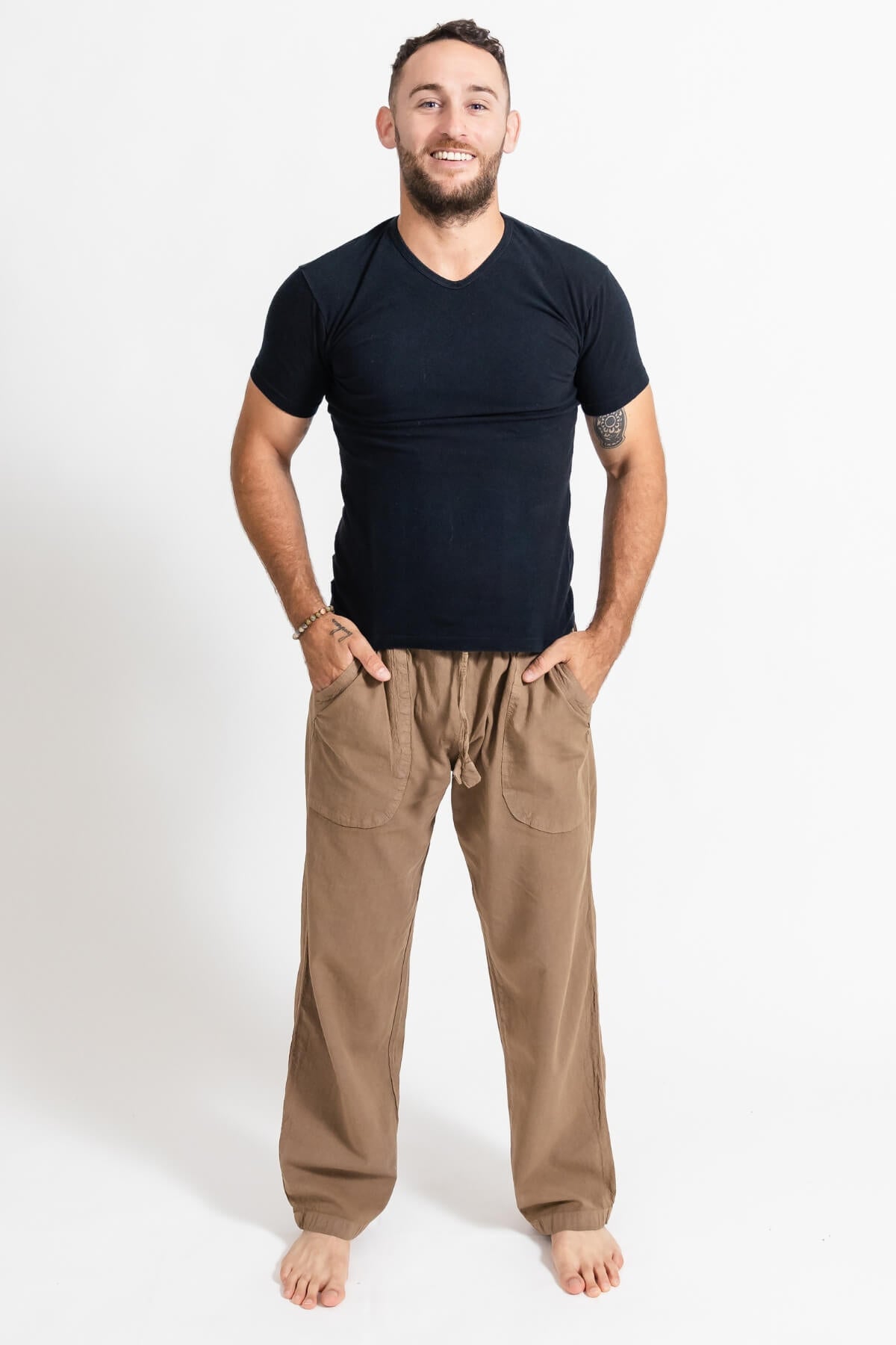 Surya Cotton Jerome Pants made in Nepal - Sand