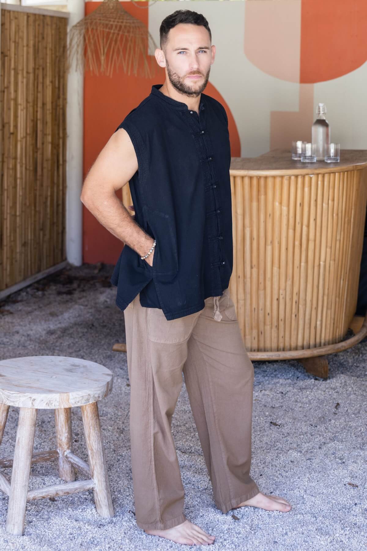 Surya Cotton Everyday Pants for Men - on location in Berry, NSW