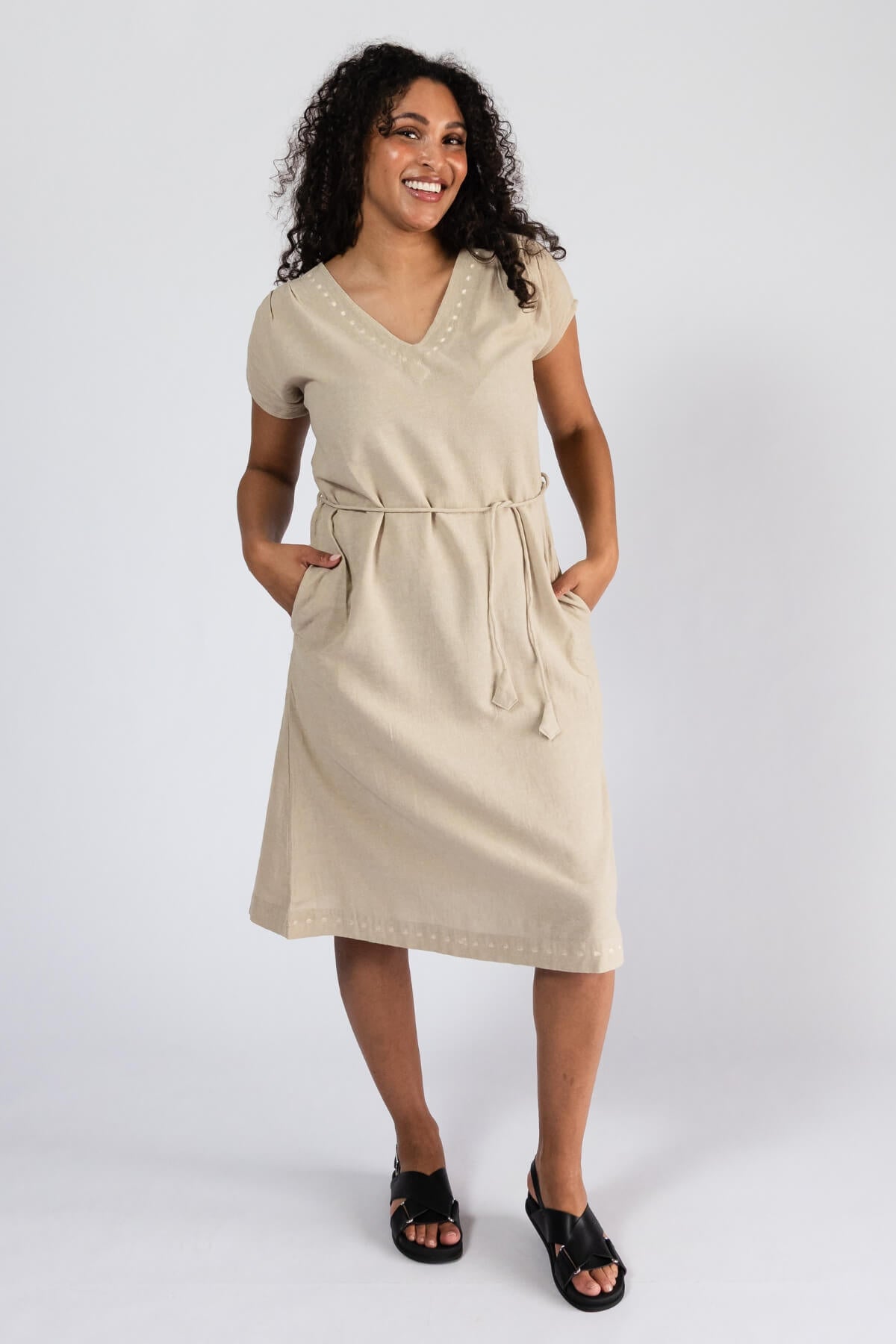 Surya Everyday Cotton 'Aurora' Dress - with two hip pockets