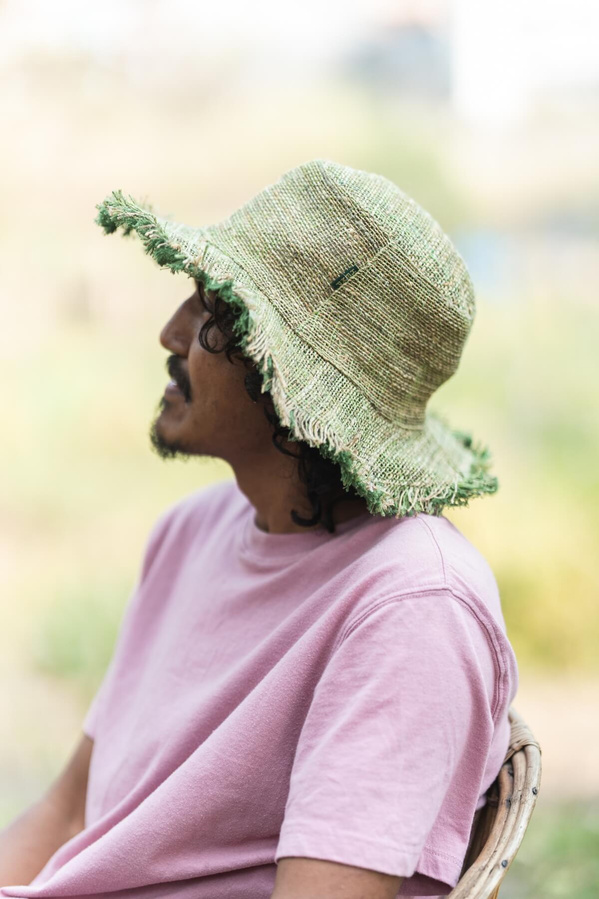 Surya Ethical Hemp Hats for Men - side view