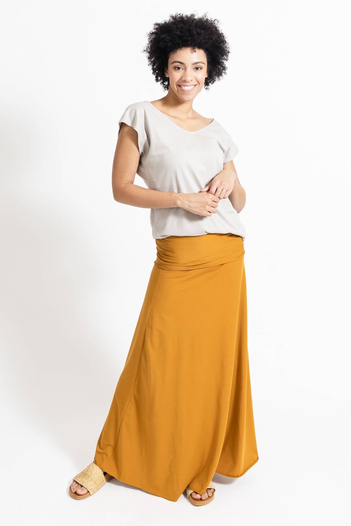Surya Organic Cotton Maxi Skirt made in Nepal