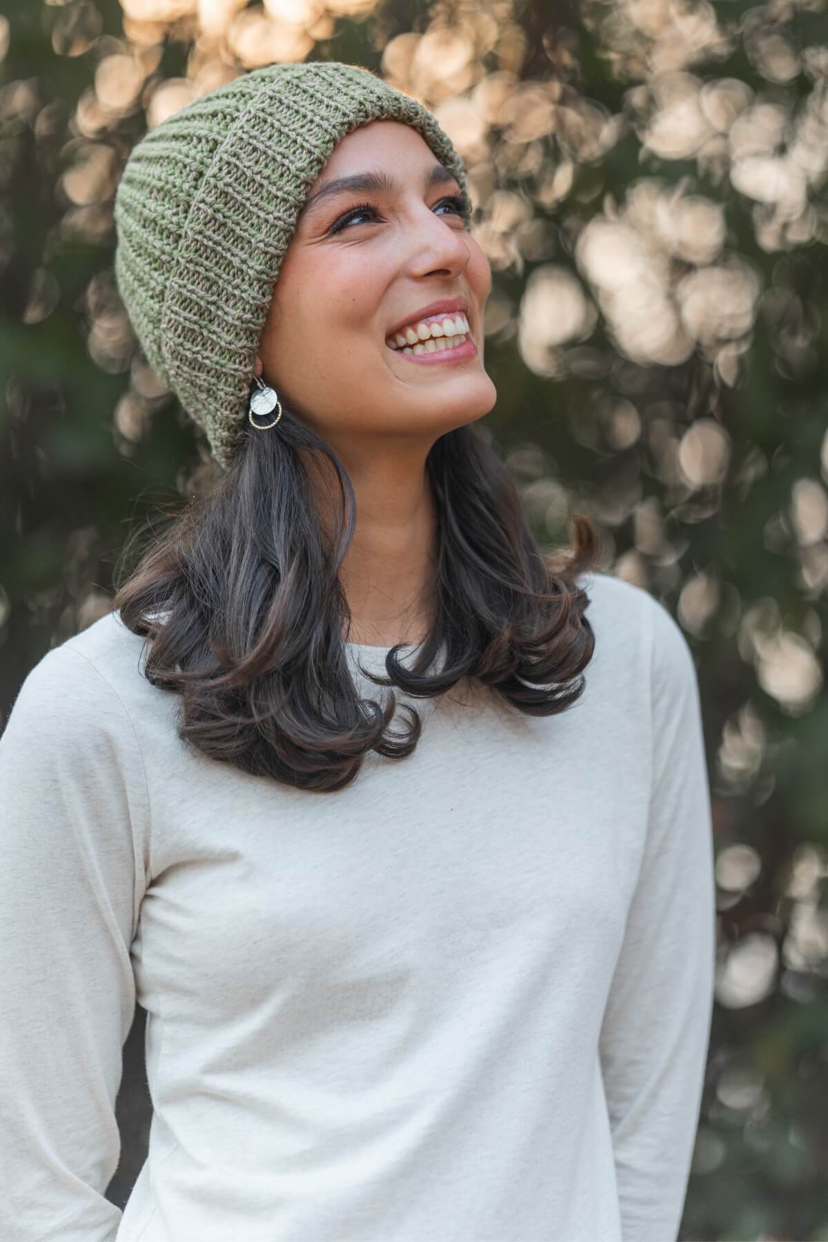 Surya Mulesing Free Merino Wool Beanie made in Nepal - side view