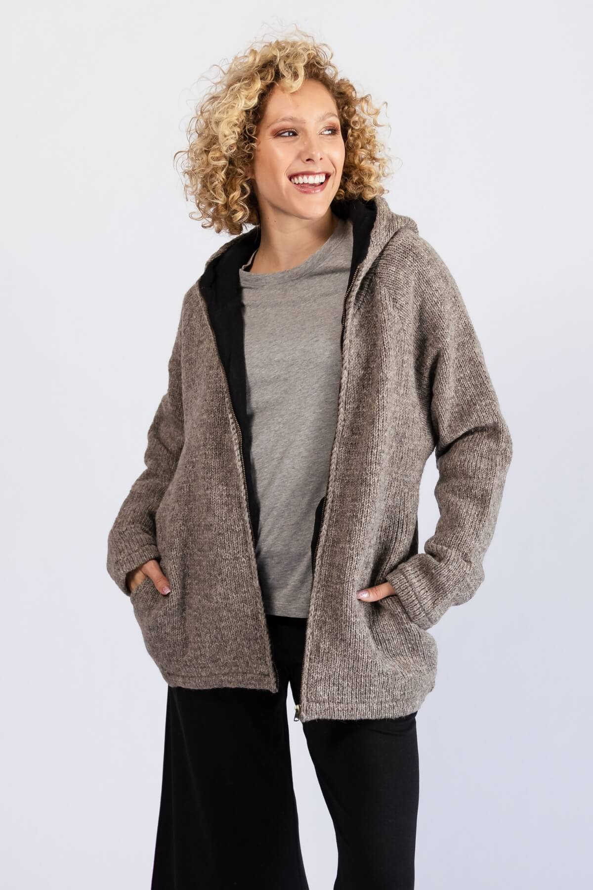 Surya Mulesing Free Wool Jackets for Women - with two hip pockets