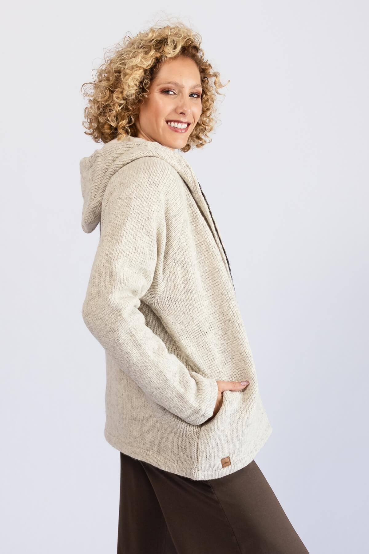 Surya Wool Jacket for Women - right side view