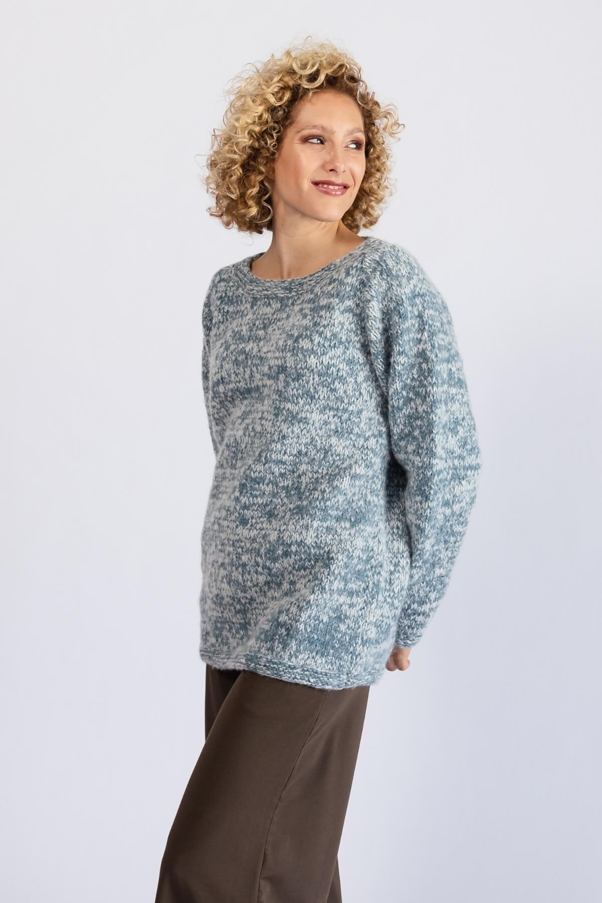 Surya Mulesing Free Wool Jumper - Blue