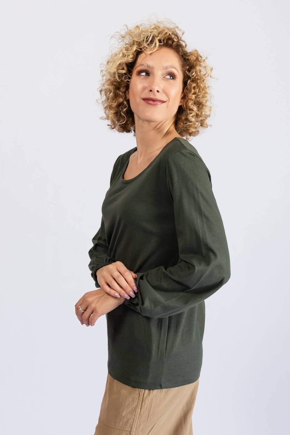 Surya Organic Cotton 'Zoe' Top - left side view