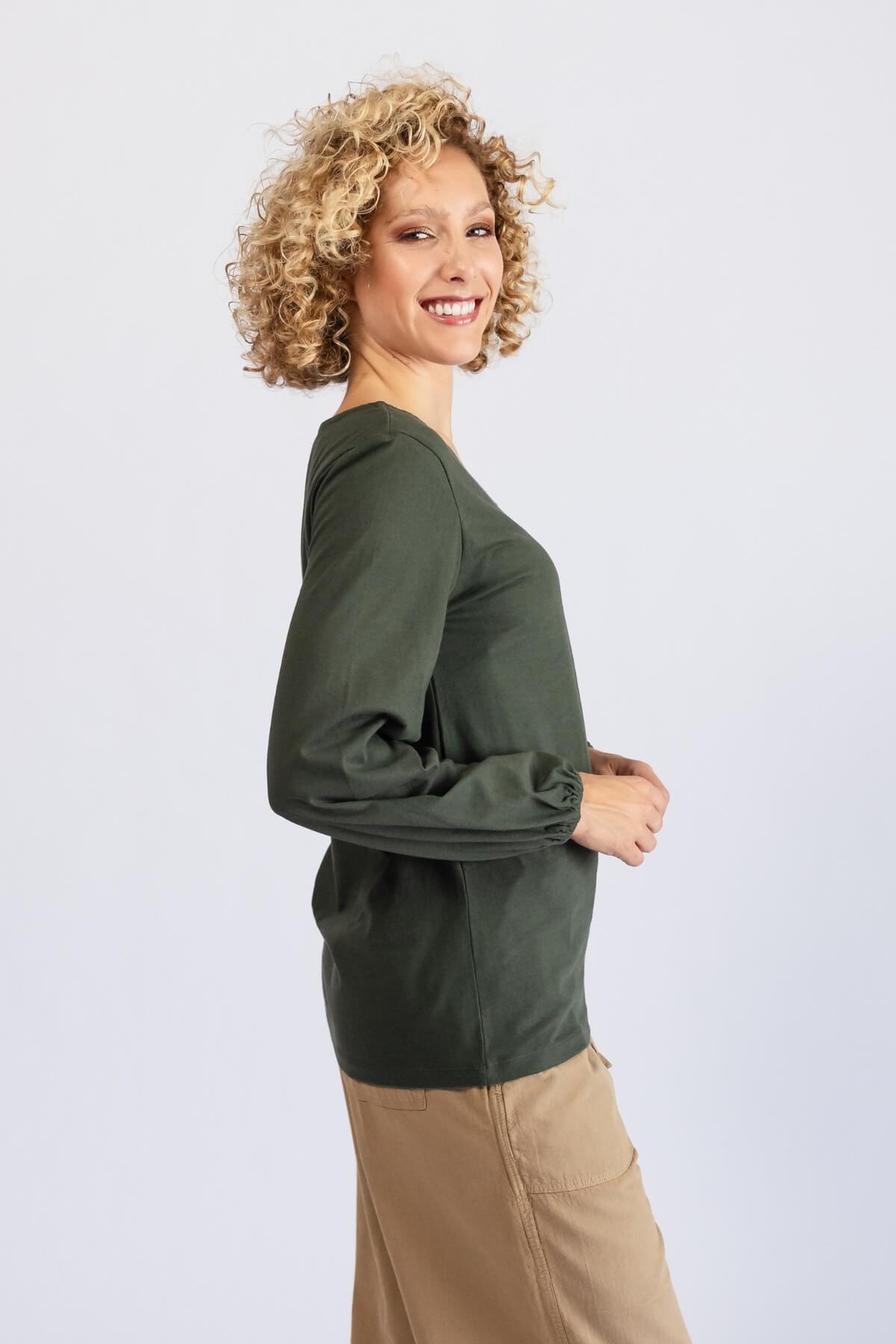 Surya Organic Cotton 'Zoe' Top - right side view