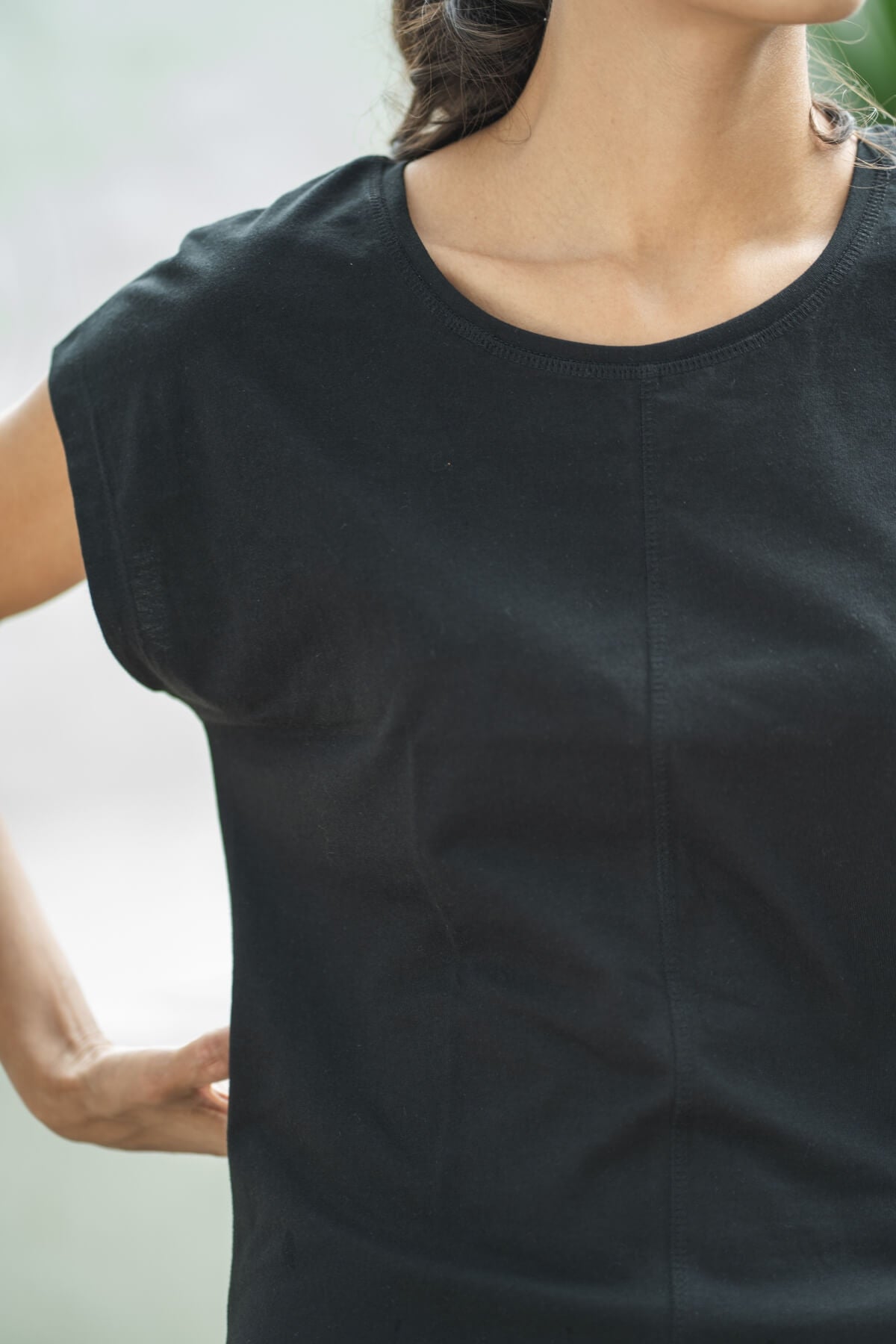 Surya Everyday Organic Cotton Tops for Women - found neckline