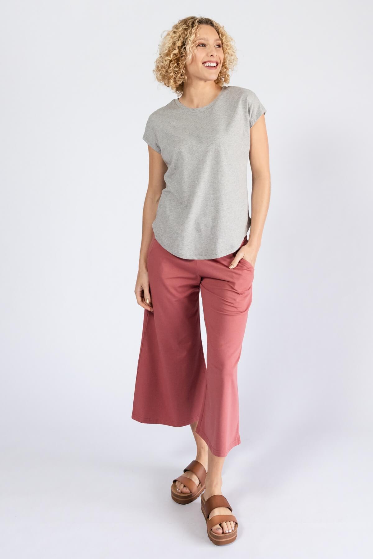 Surya Organic Cotton Cropped Freedom Pants - ethically made in Nepal