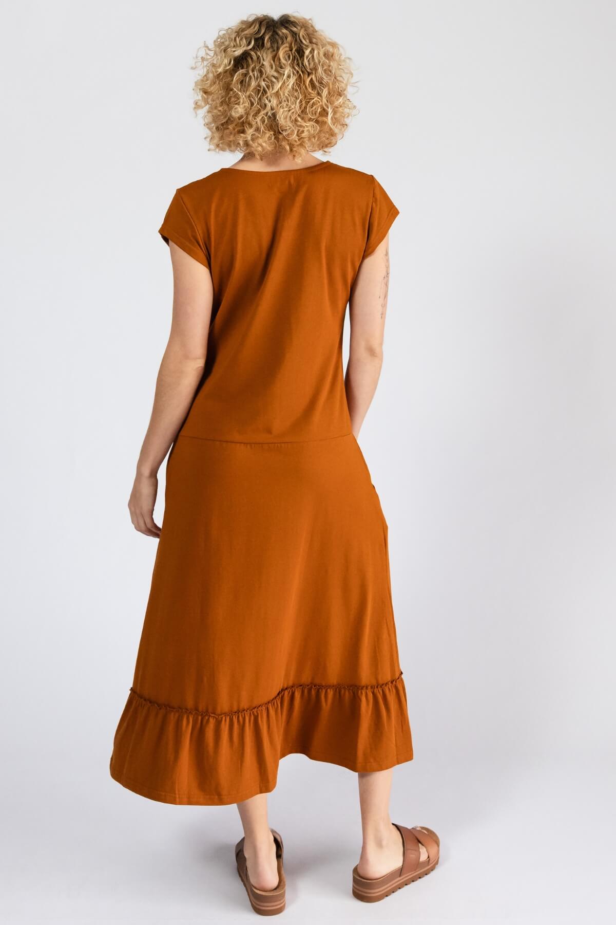 Surya Organic Cotton Noumea Midi Dress - rear view