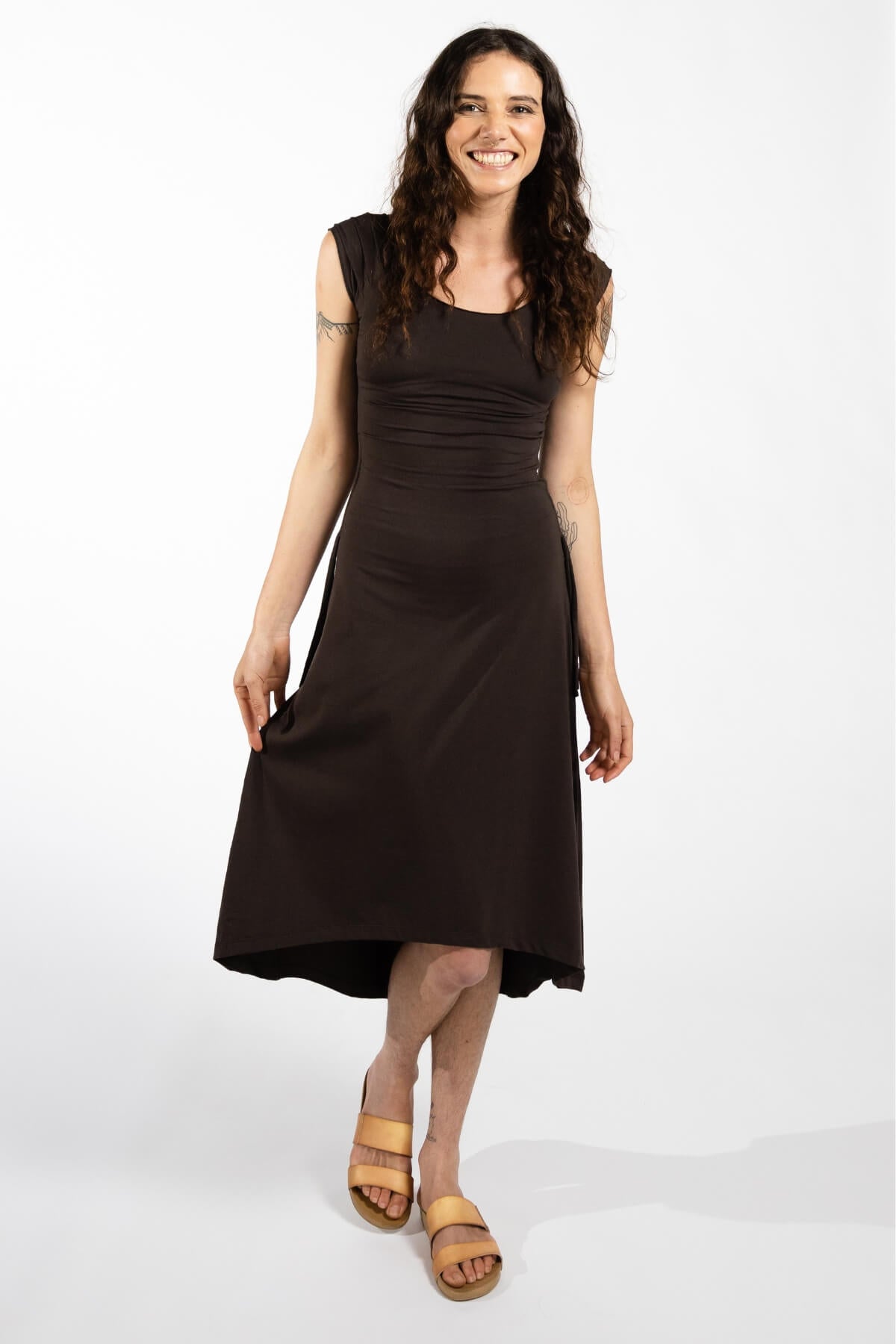 Surya Organic Cotton 'Priya' Dress - asymmetrical length