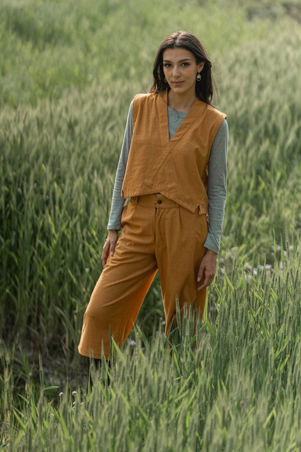 Surya Organic Denim Capri Pants - perfect worn with boots