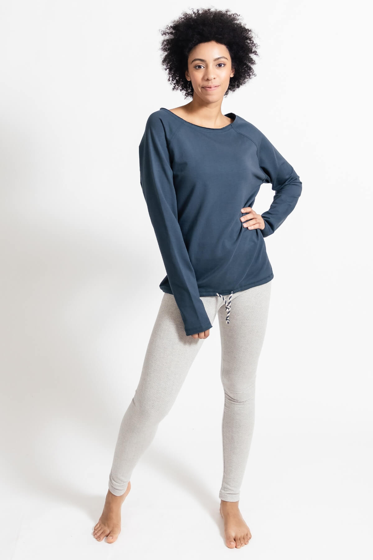 Surya Organic Cotton Winter weight Leggings - Oatmeal