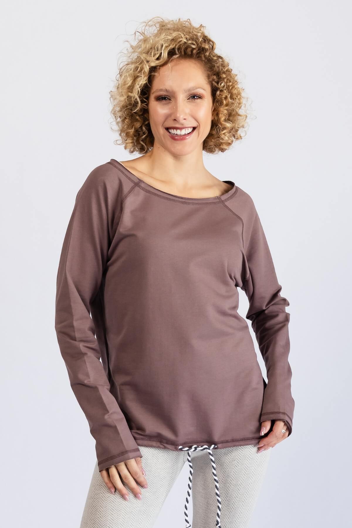Surya Organic Cotton Oversized Sweater - Dusty Mauve