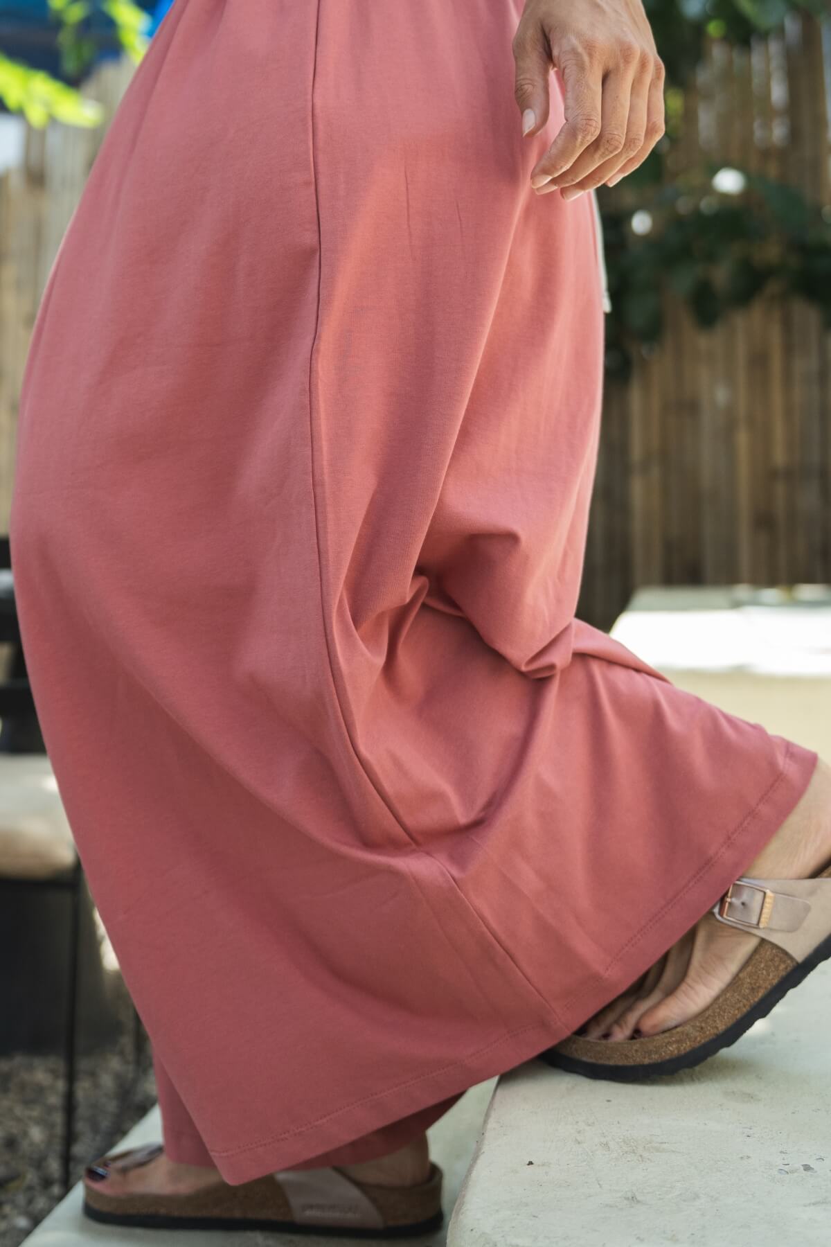 Surya Organic Cotton Palazzo Pants - wide leg style pants