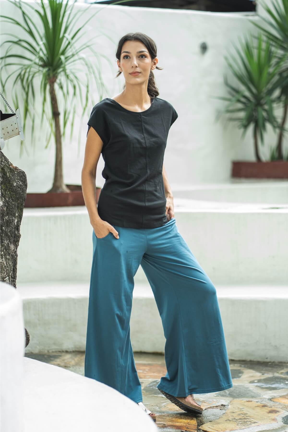 Surya Organic Cotton Pants for Women - comfortable, stretchy fabric