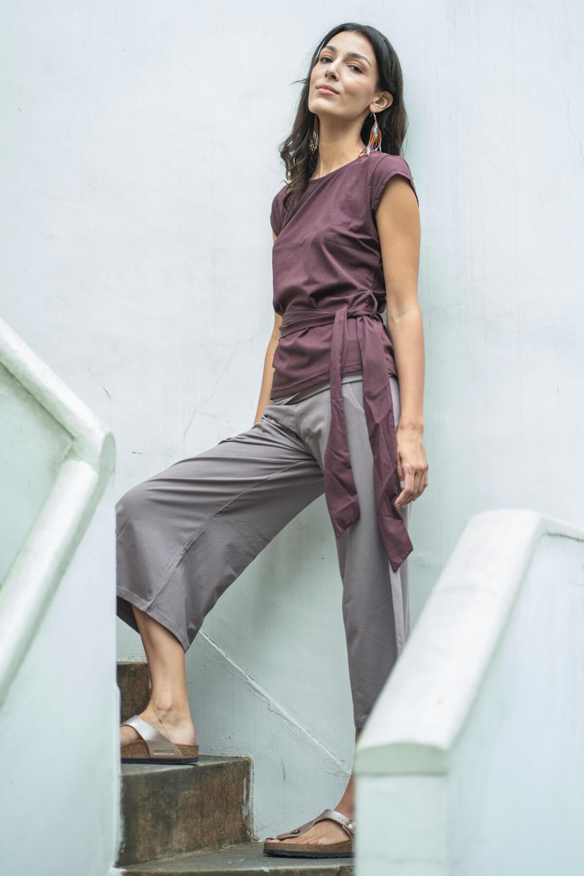 Surya Organic Cotton Cropped Pants - casual, everyday pants