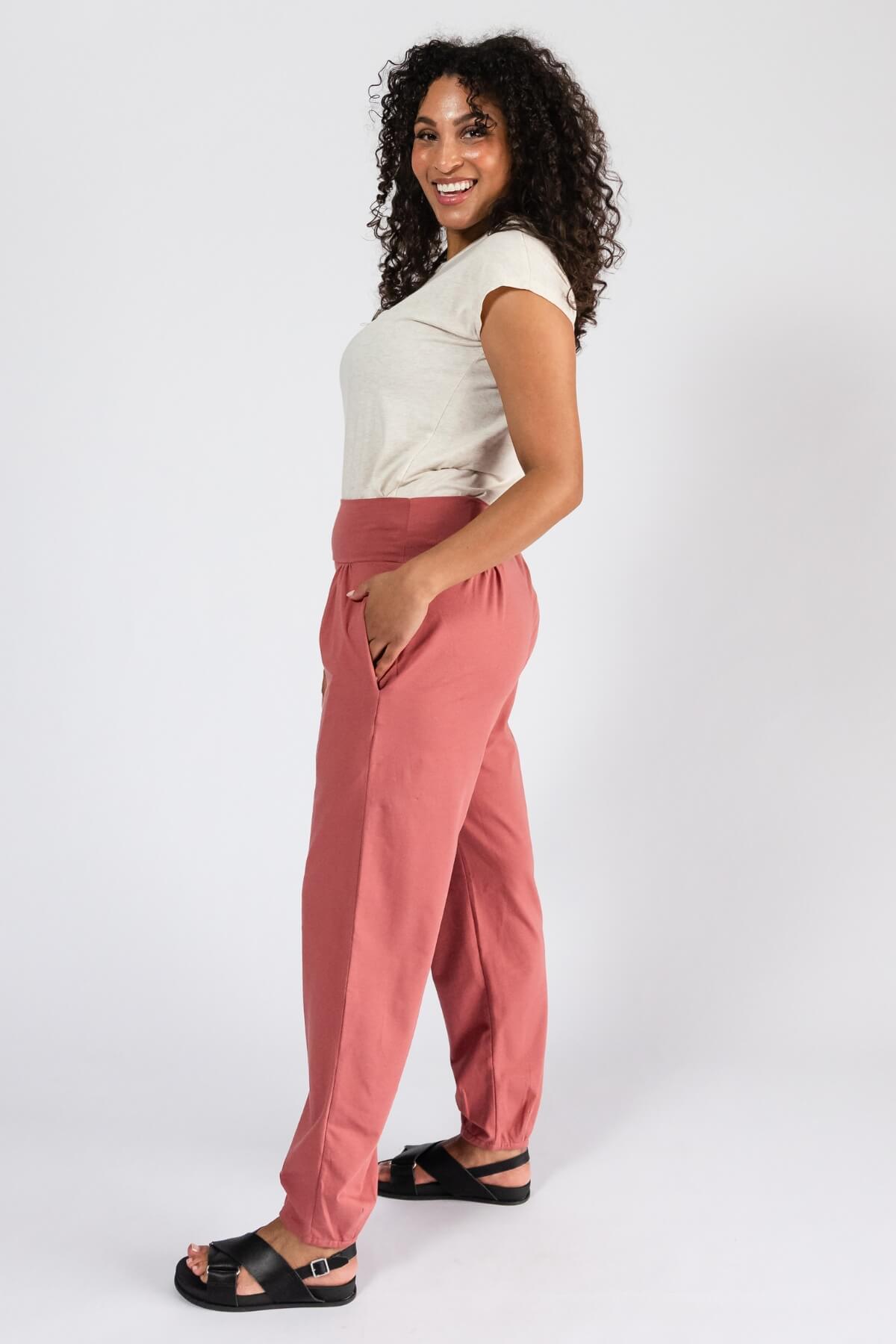 Surya Organic Cotton Pants for Women - right side view