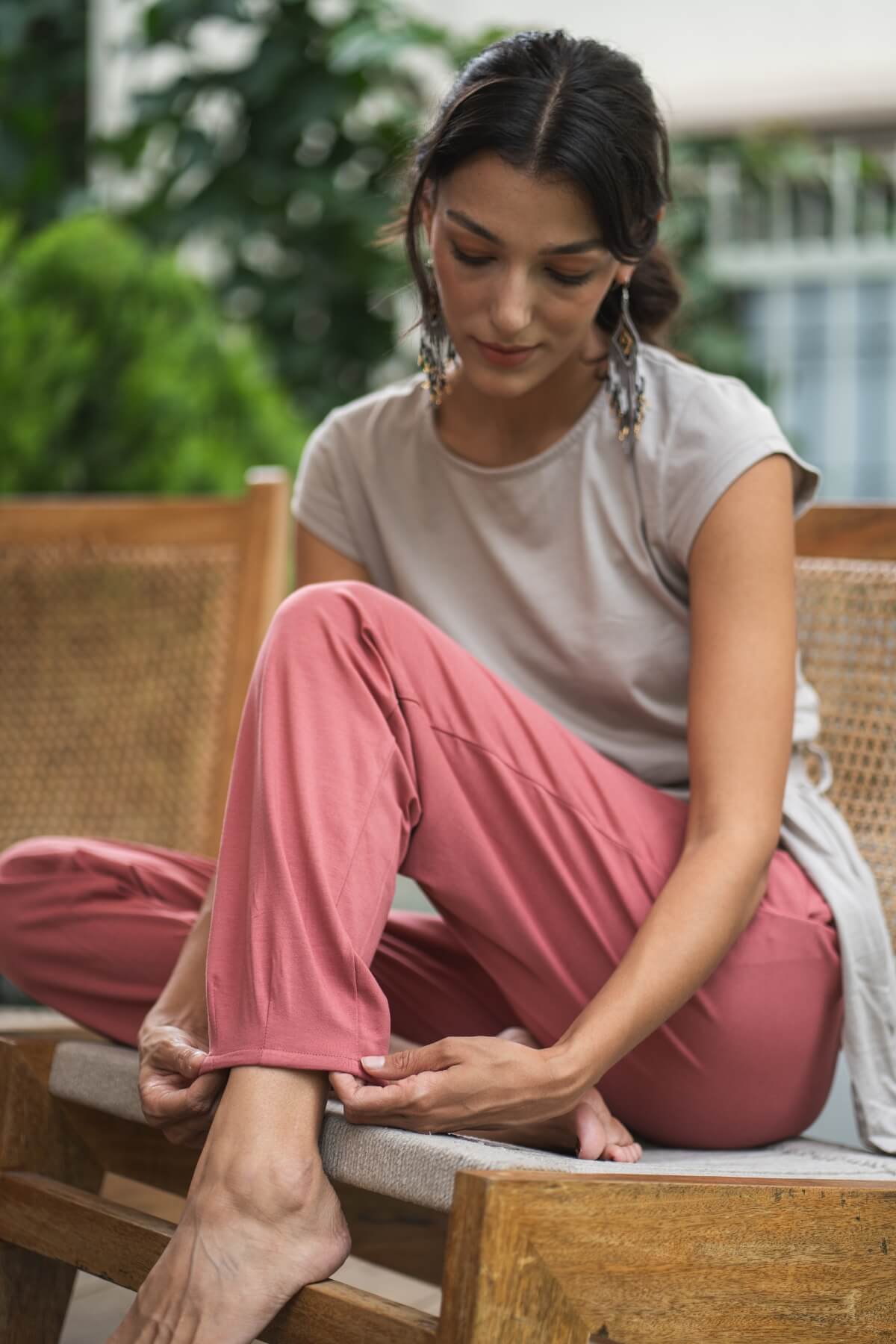 Surya Organic Cotton Pants for Women - on location in Kathmandu, Nepal