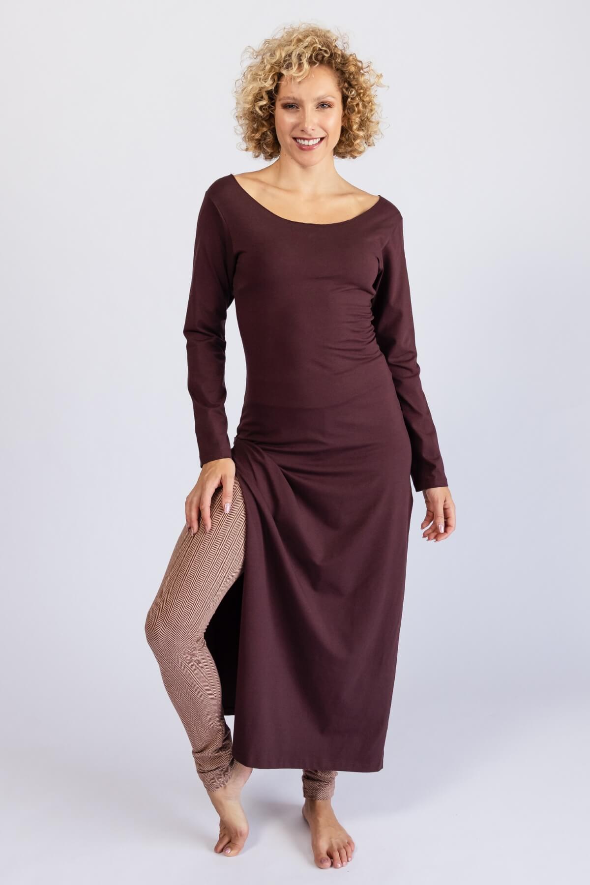 Surya Organic Cotton 'Sarita' Dress - Sangria colour