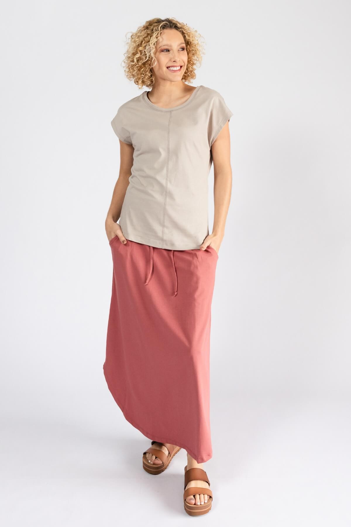 Surya Ethical Organic Cotton Madrid Skirt - ethically made in Nepal
