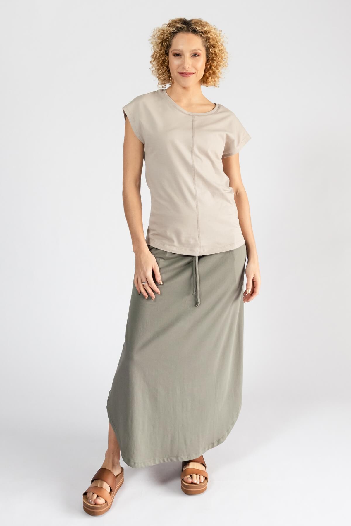 Surya Organic Cotton Madrid Skirt - Sage