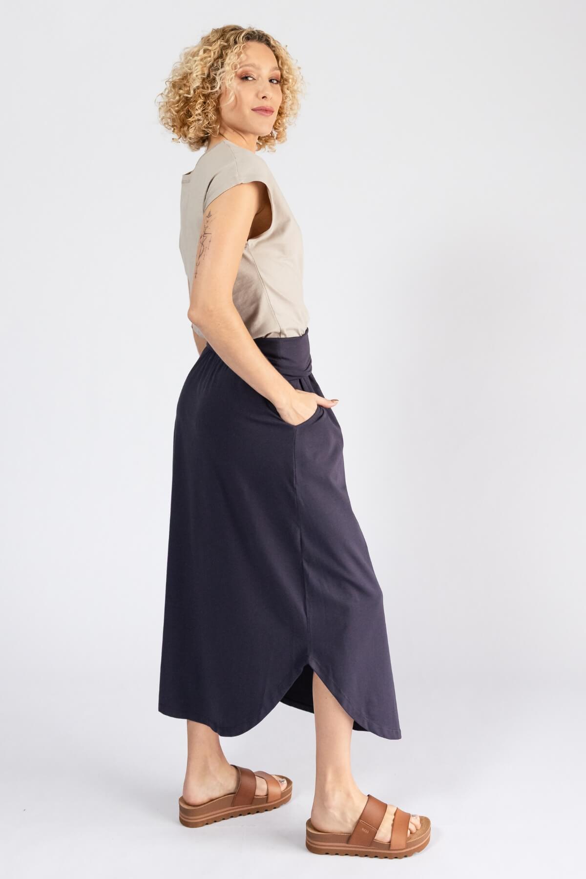 Surya Ethical Organic Cotton Madrid Skirt - right side view
